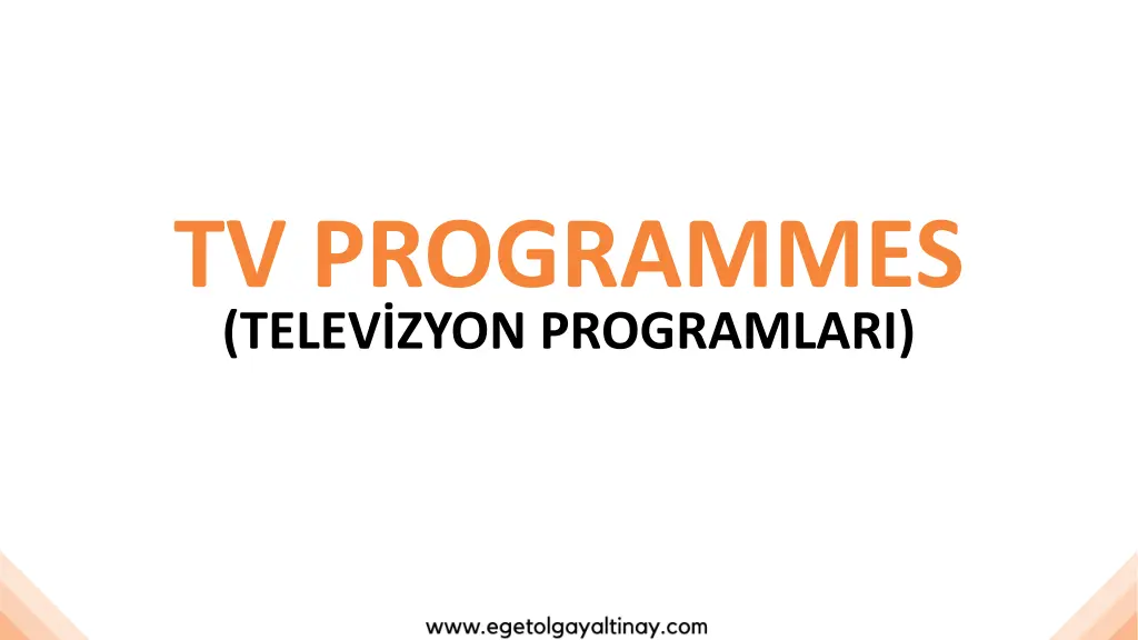 tv programmes telev zyon programlari