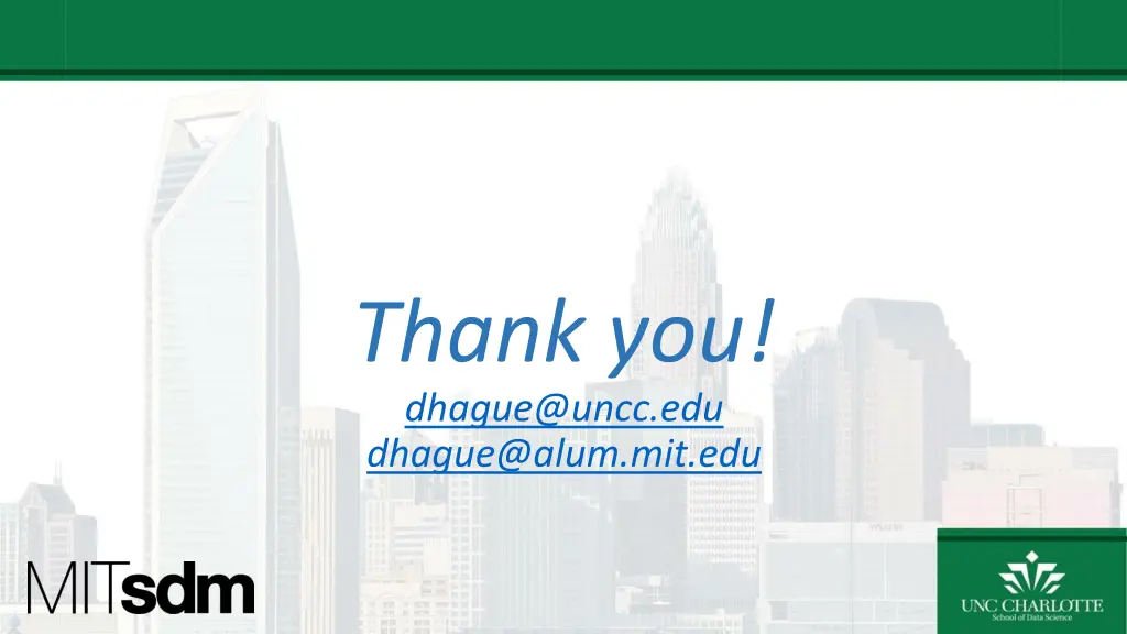 thank you dhague@uncc edu dhague@alum mit edu