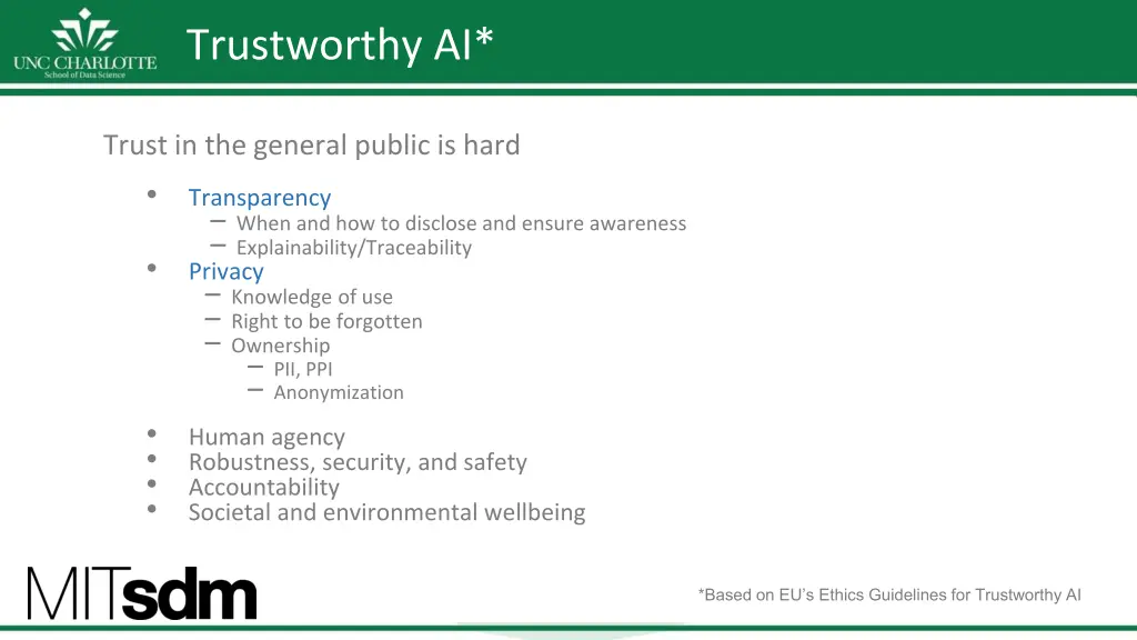 trustworthy ai