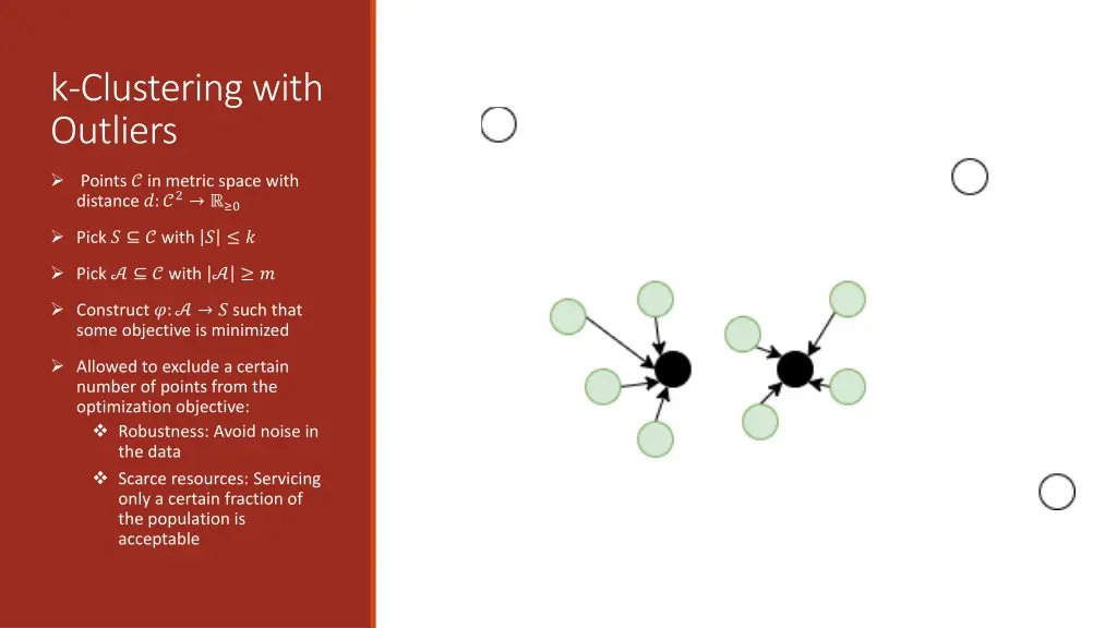 k clustering with outliers