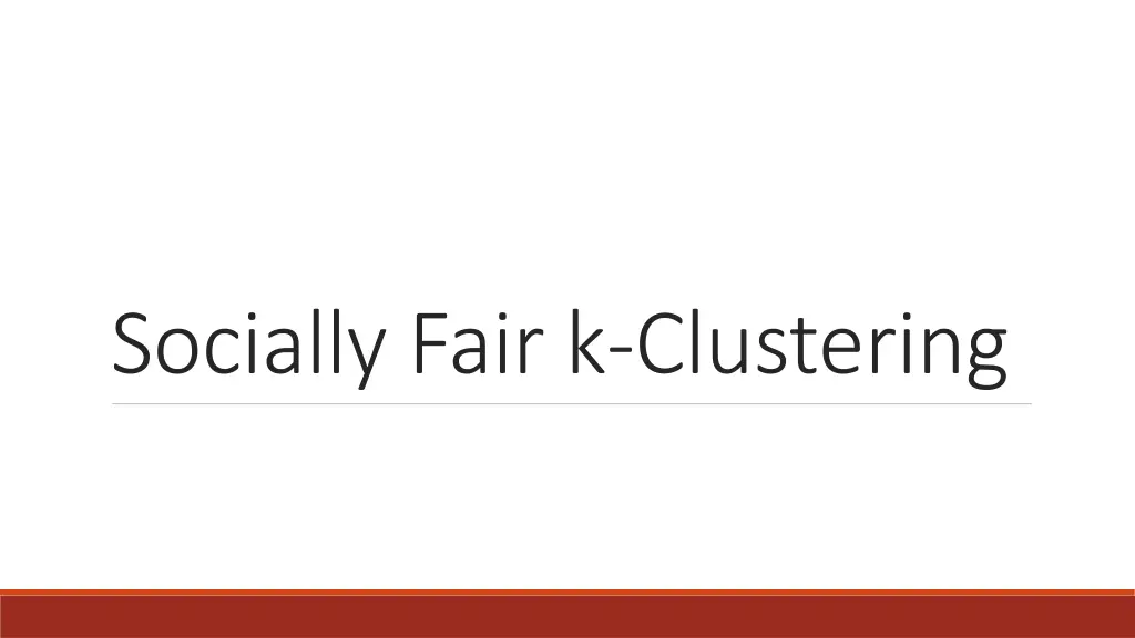 socially fair k clustering