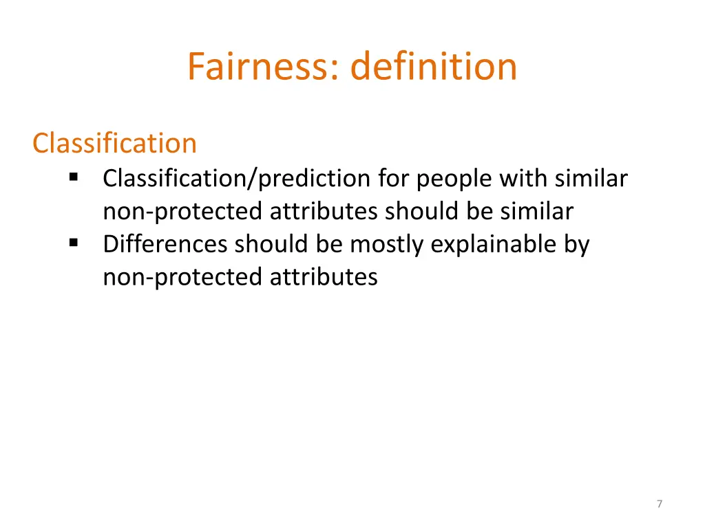 fairness definition