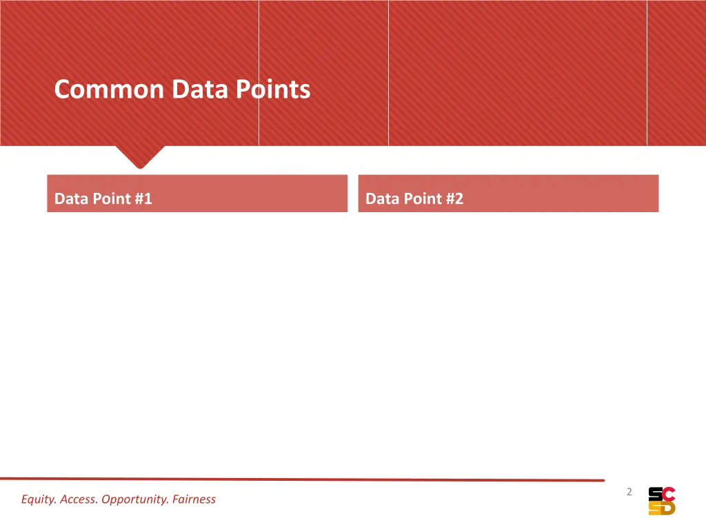 common data points