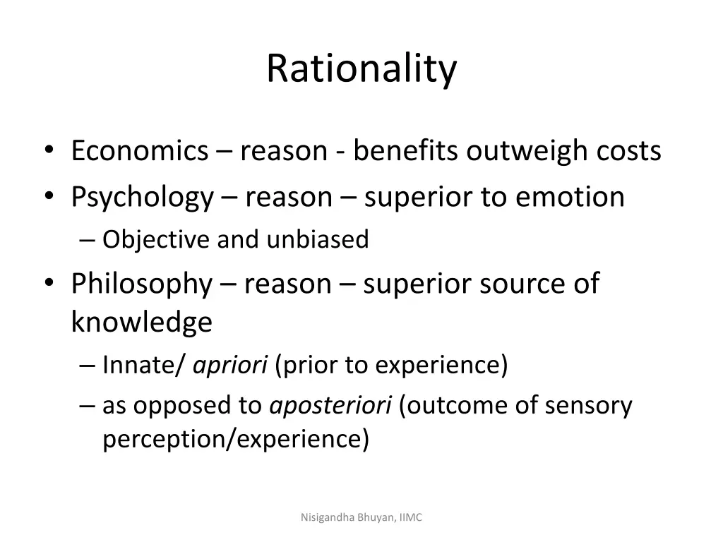 rationality 1