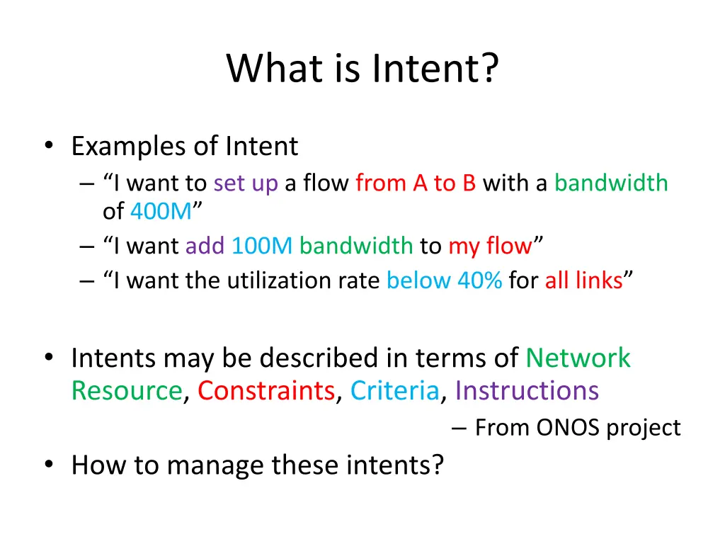 what is intent