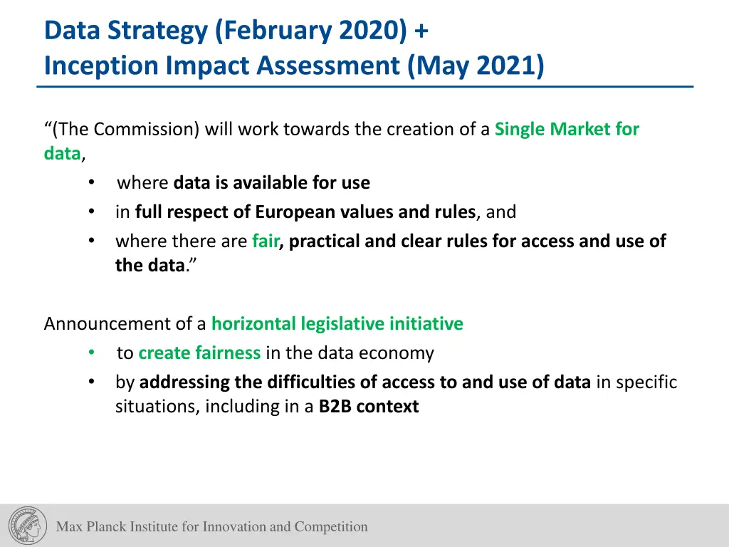 data strategy february 2020 inception impact