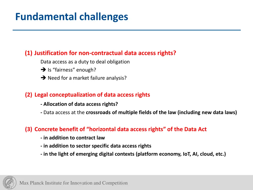 fundamental challenges