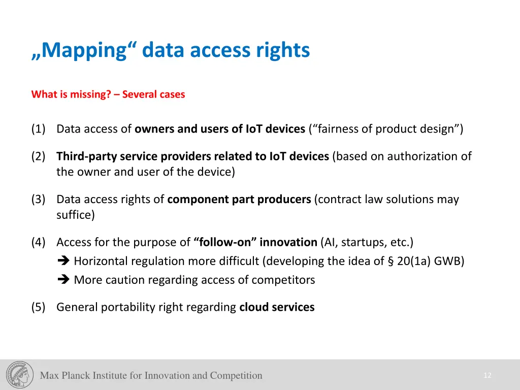 mapping data access rights 5