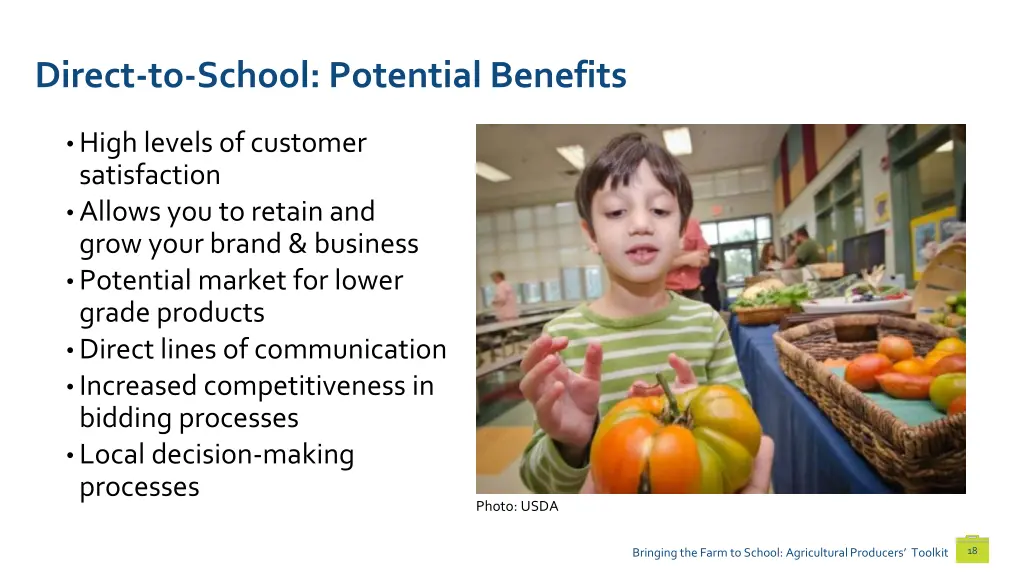 direct to school potential benefits