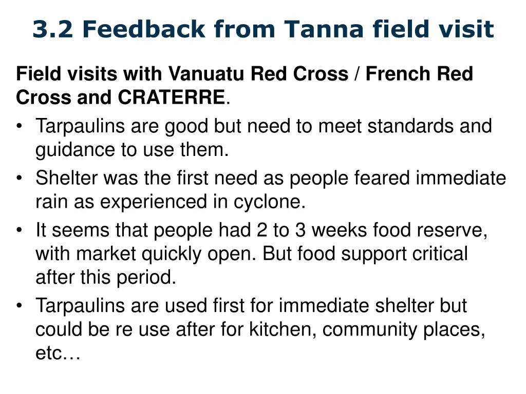 3 2 feedback from tanna field visit 2