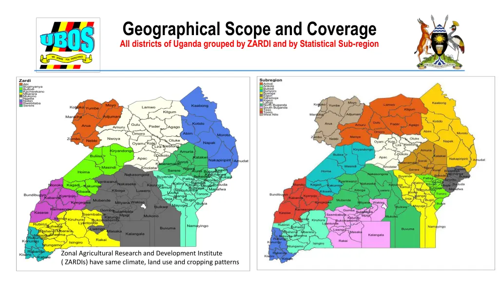 geographical scope and coverage all districts