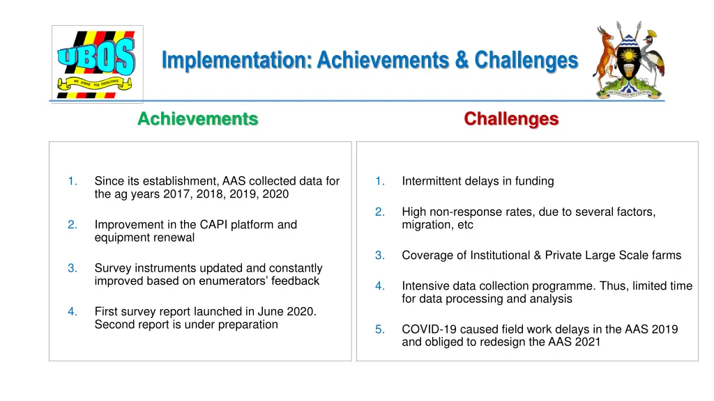 implementation achievements challenges