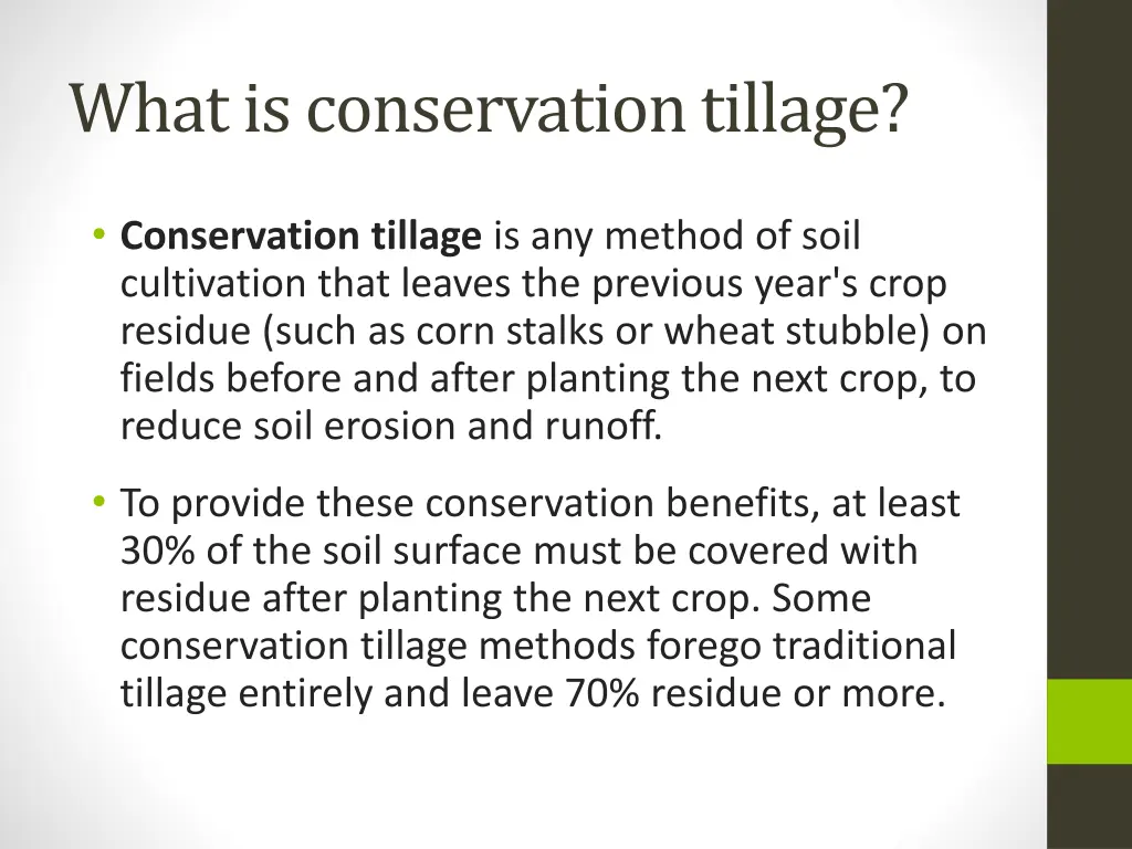 what is conservation tillage