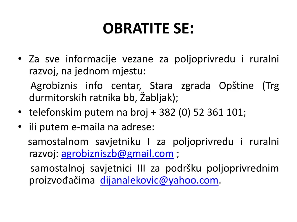 obratite se 1