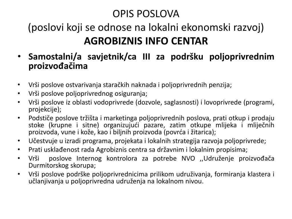 opis poslova 7