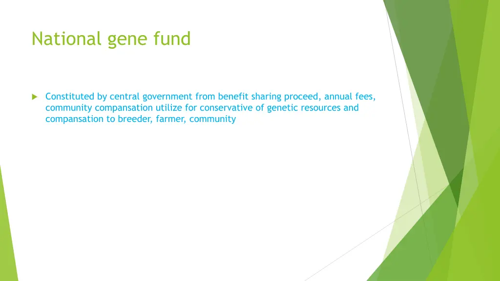 national gene fund