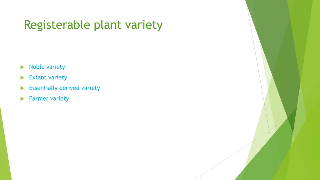 registerable plant variety