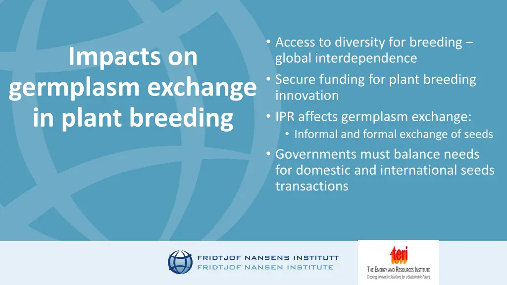 access to diversity for breeding global