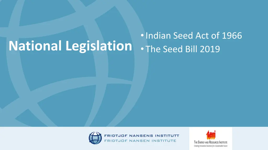 indian seed act of 1966 the seed bill 2019