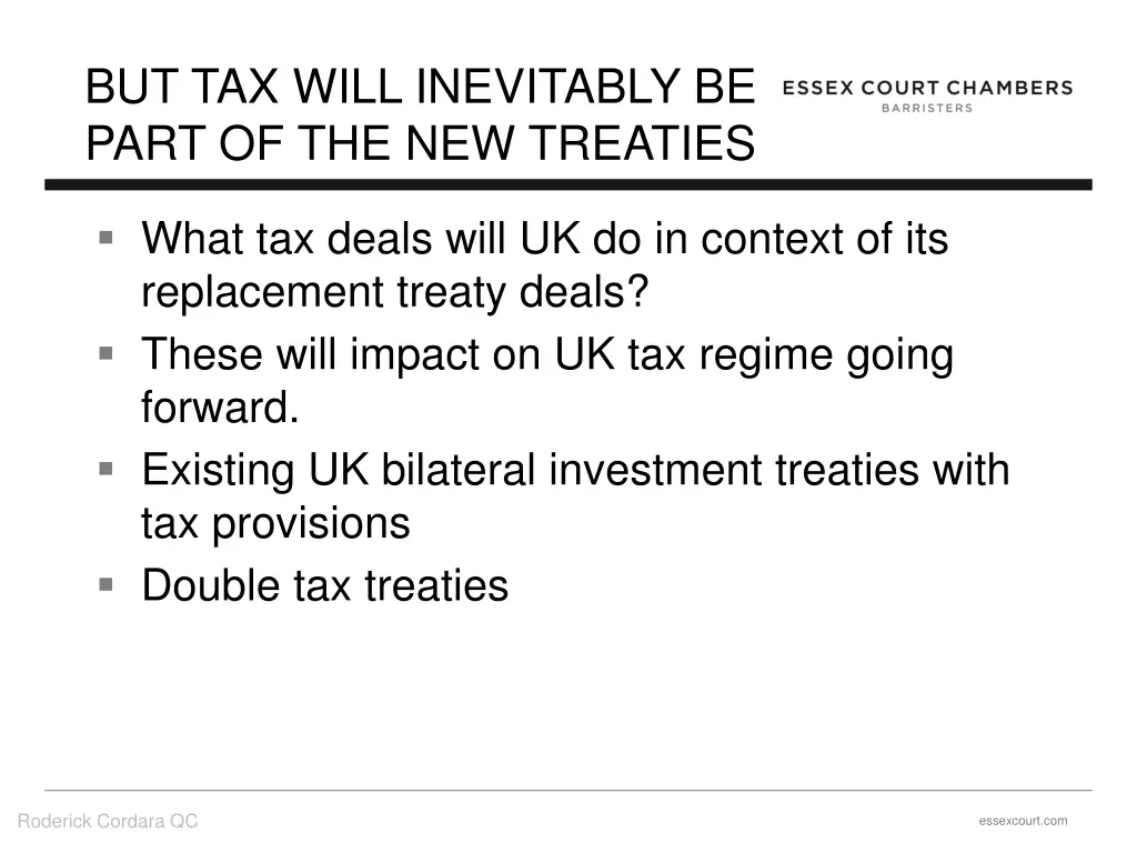 but tax will inevitably be part