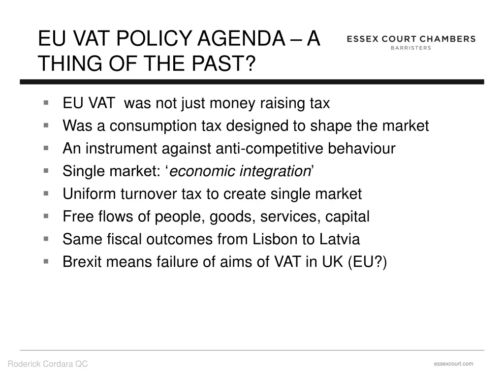 eu vat policy agenda a thing of the past