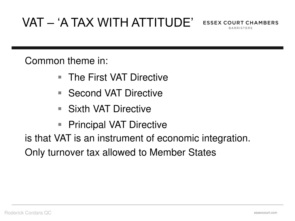 vat a tax with attitude