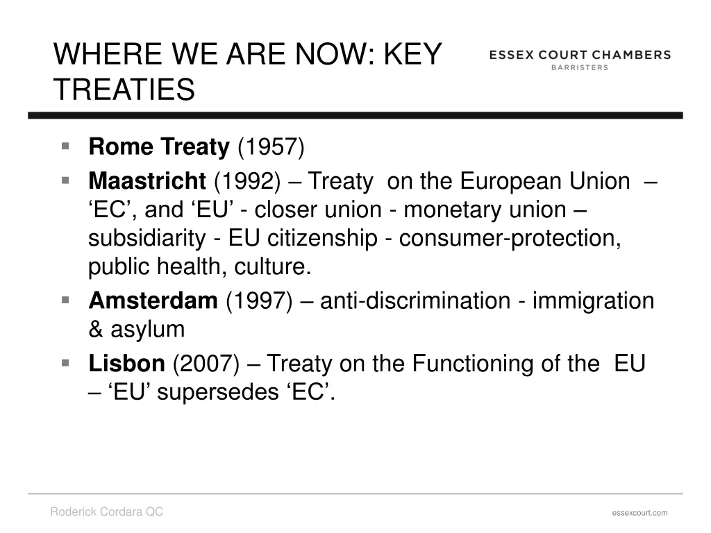 where we are now key treaties