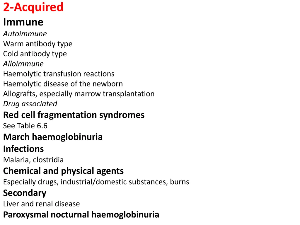 2 acquired immune autoimmune warm antibody type