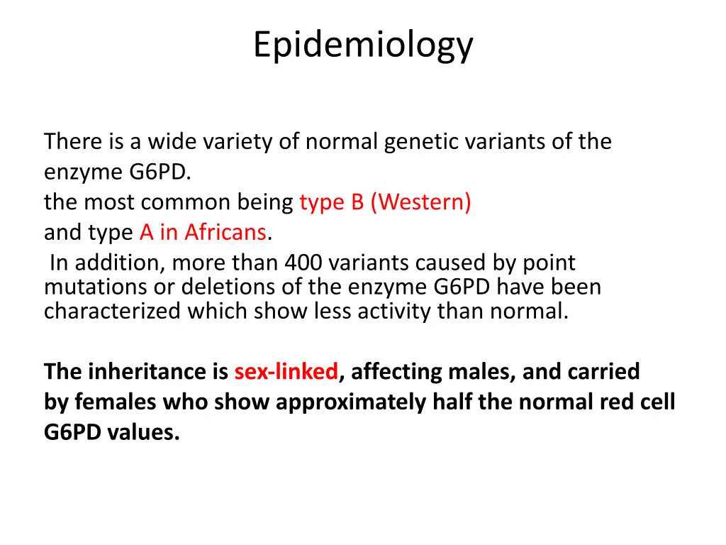 epidemiology