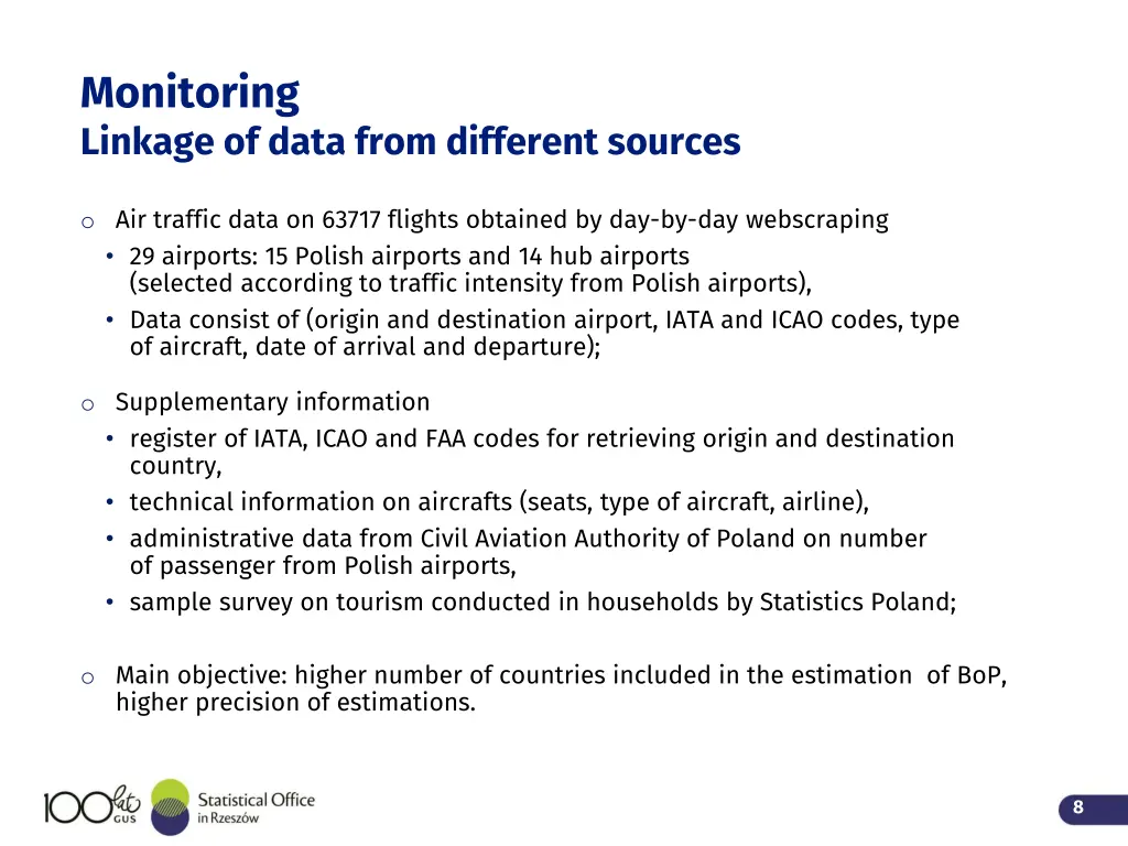 monitoring linkage of data from different sources