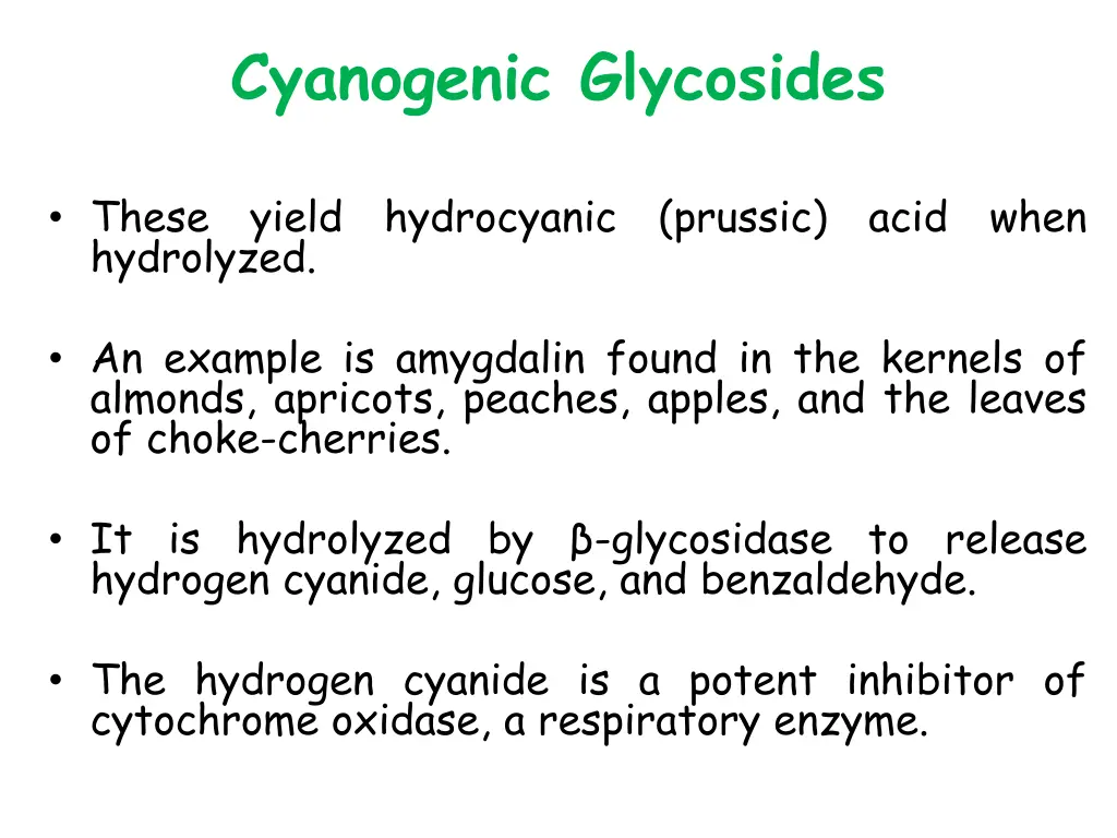 cyanogenic glycosides