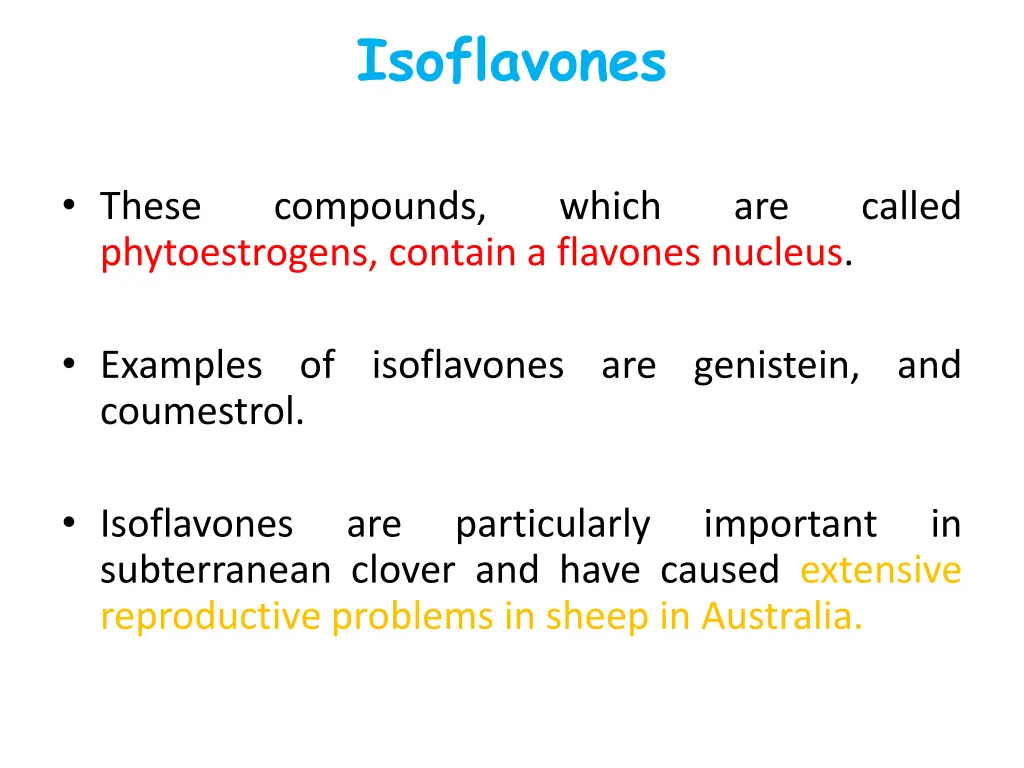 isoflavones