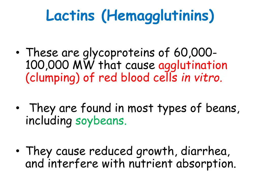 lactins hemagglutinins