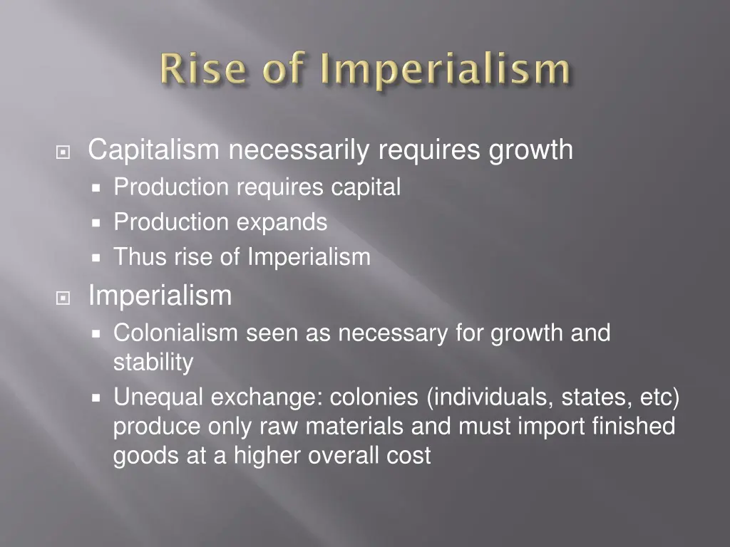 capitalism necessarily requires growth production