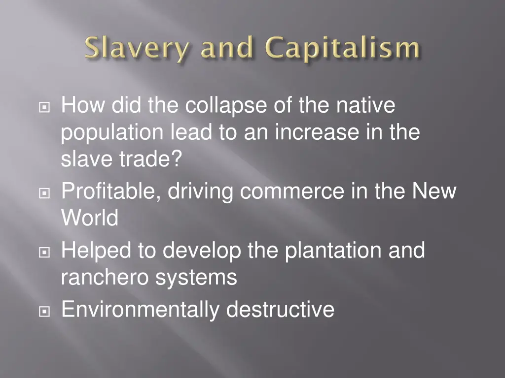 how did the collapse of the native population