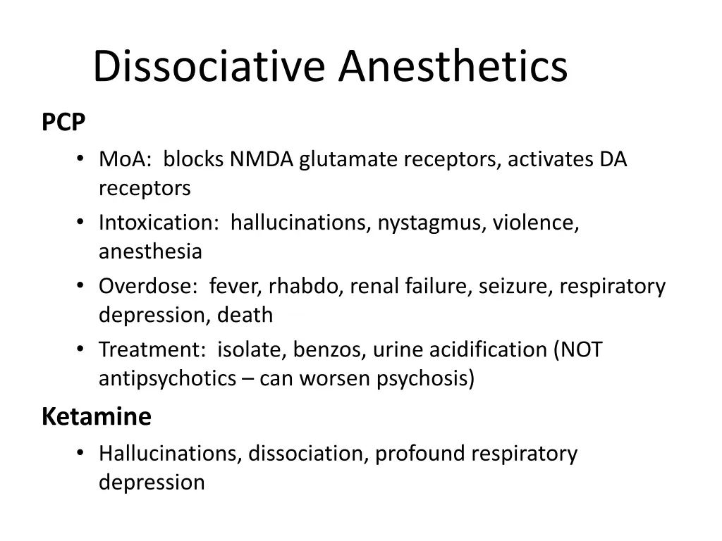 dissociative anesthetics