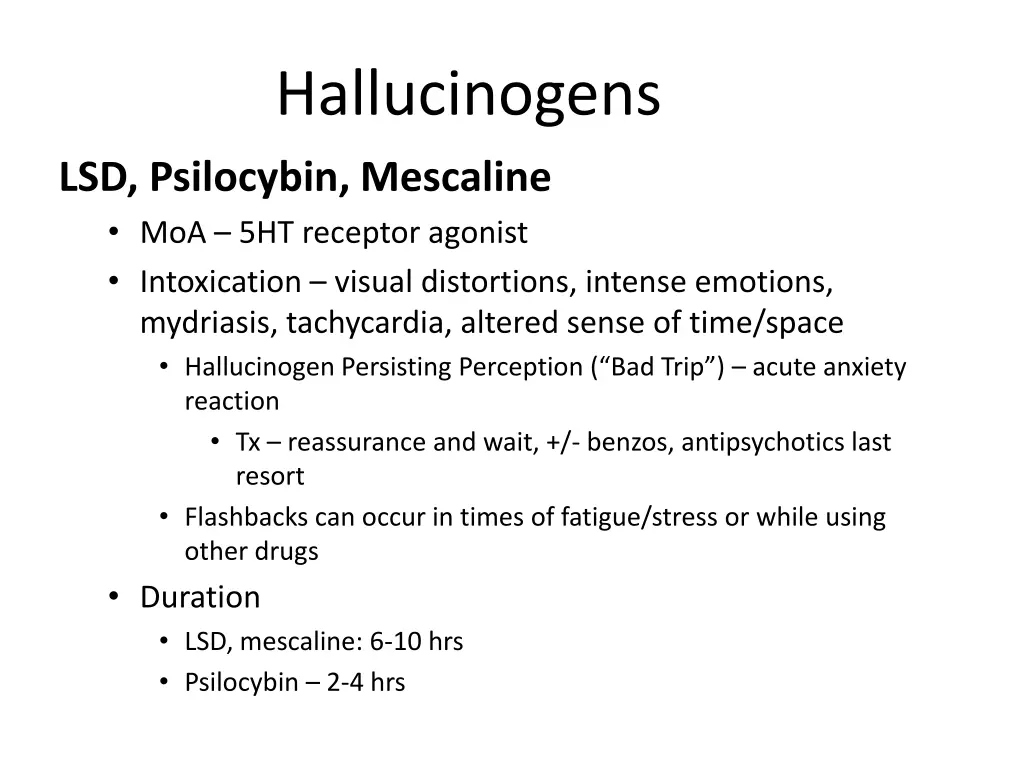 hallucinogens