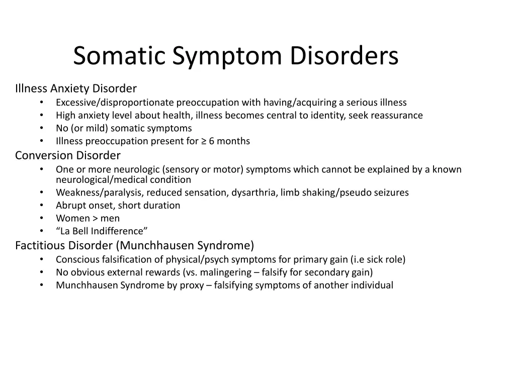 somatic symptom disorders 1