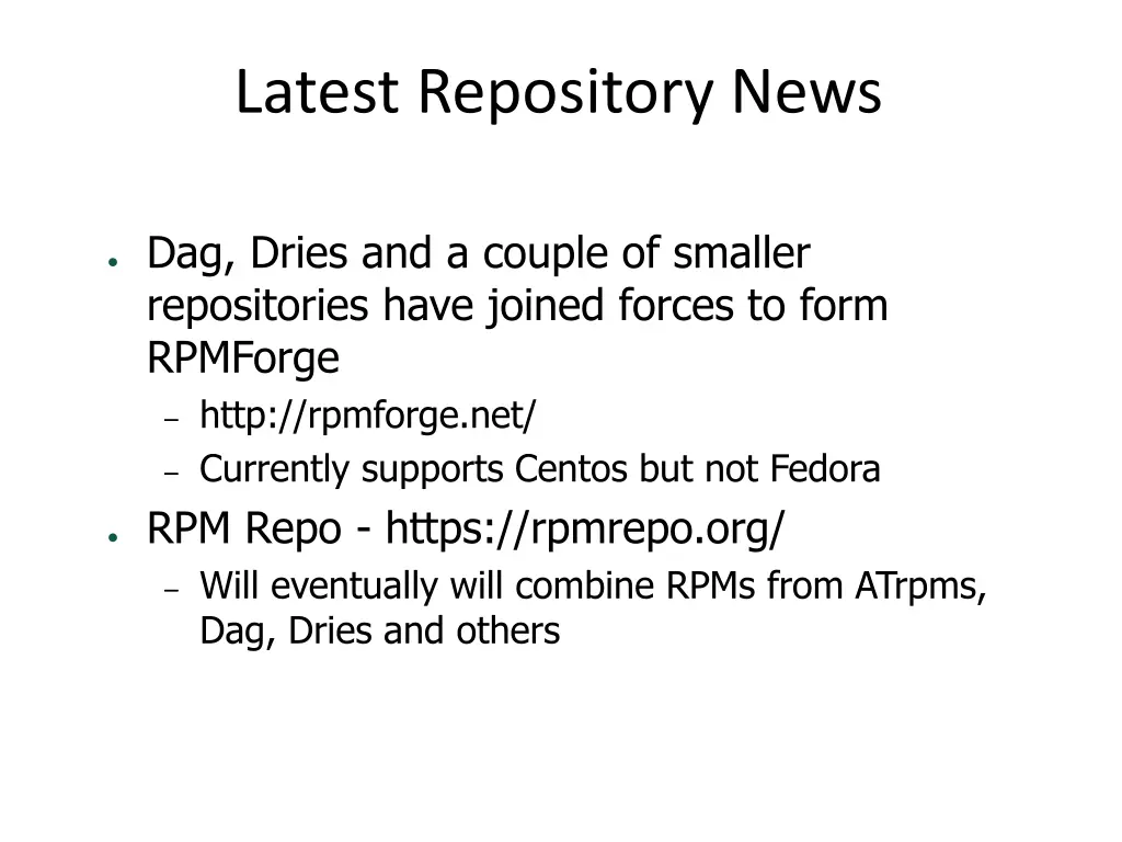 latest repository news