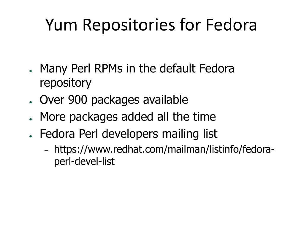 yum repositories for fedora