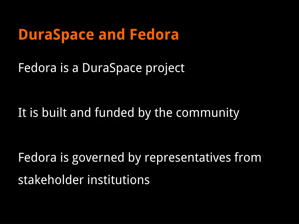 duraspace and fedora