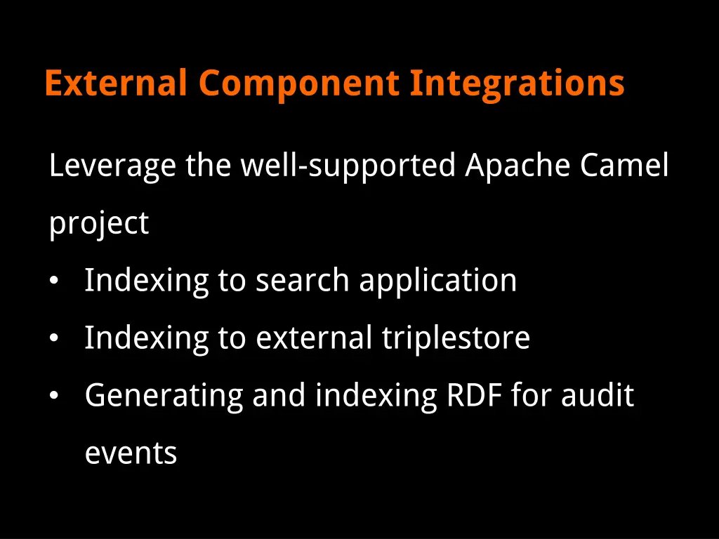 external component integrations