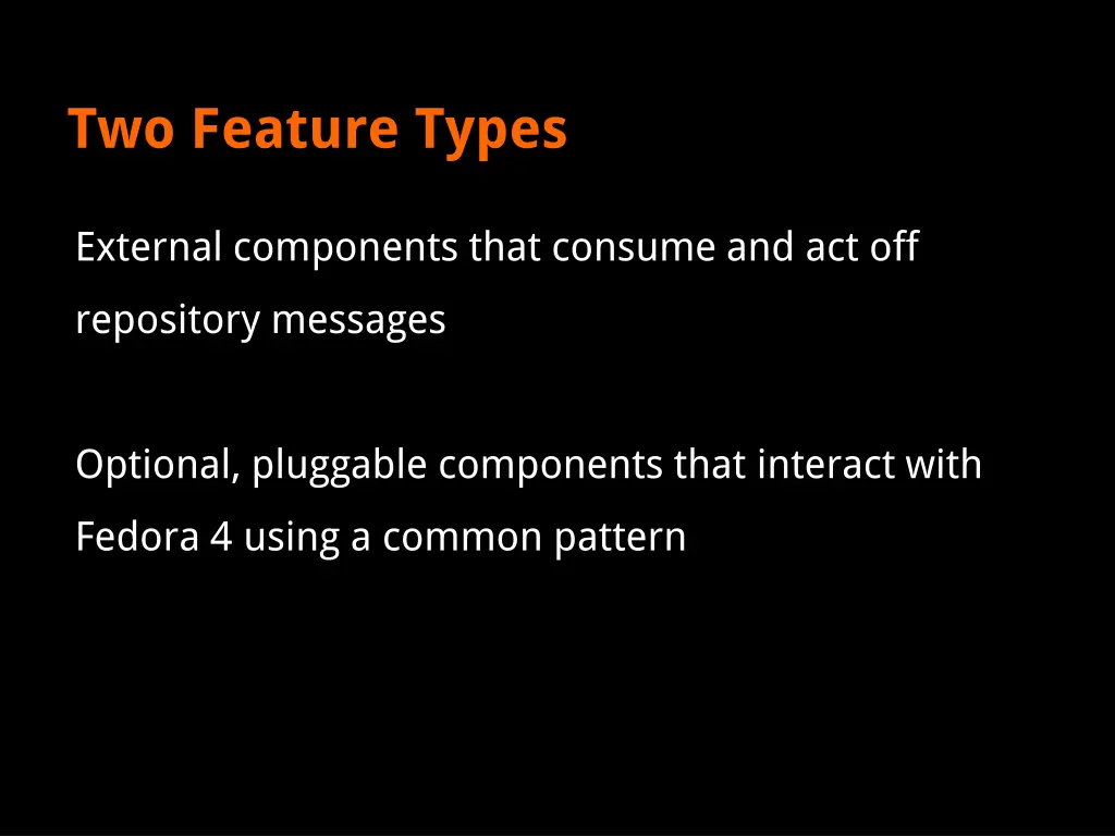 two feature types