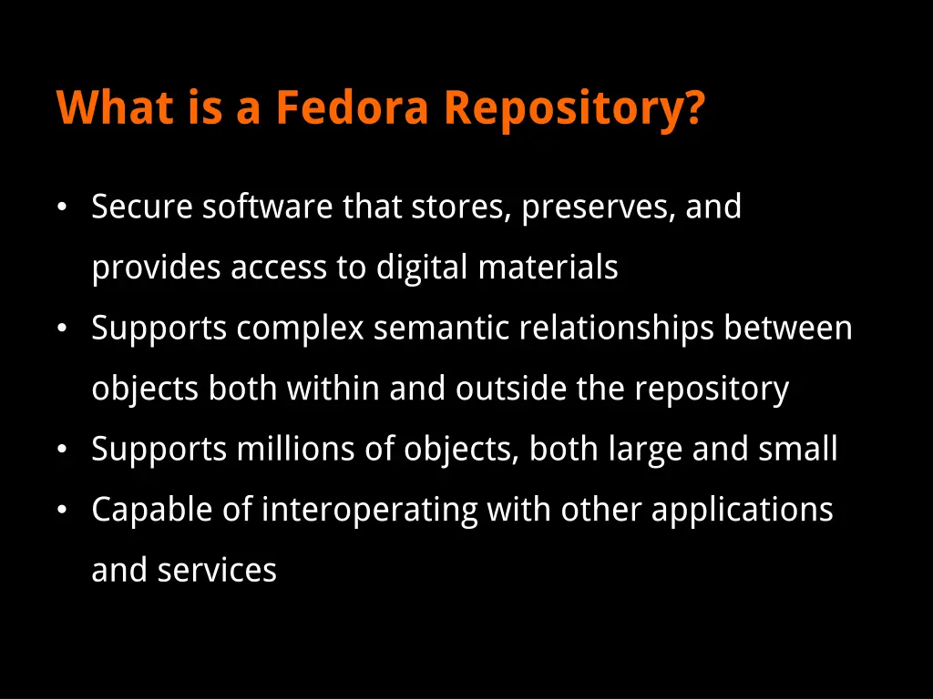 what is a fedora repository