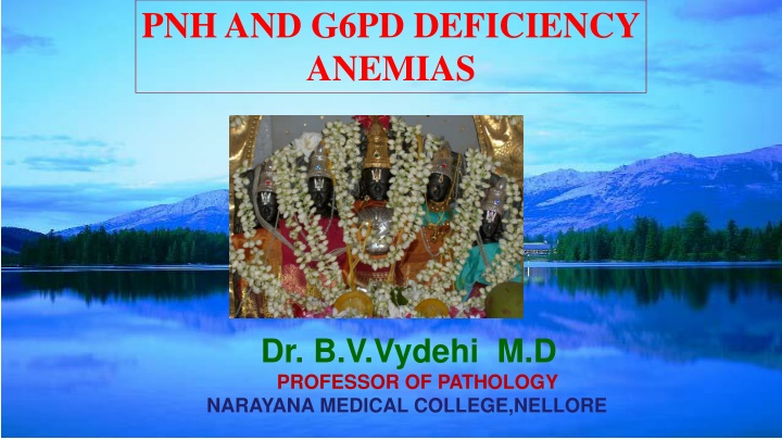 pnh and g6pd deficiency anemias