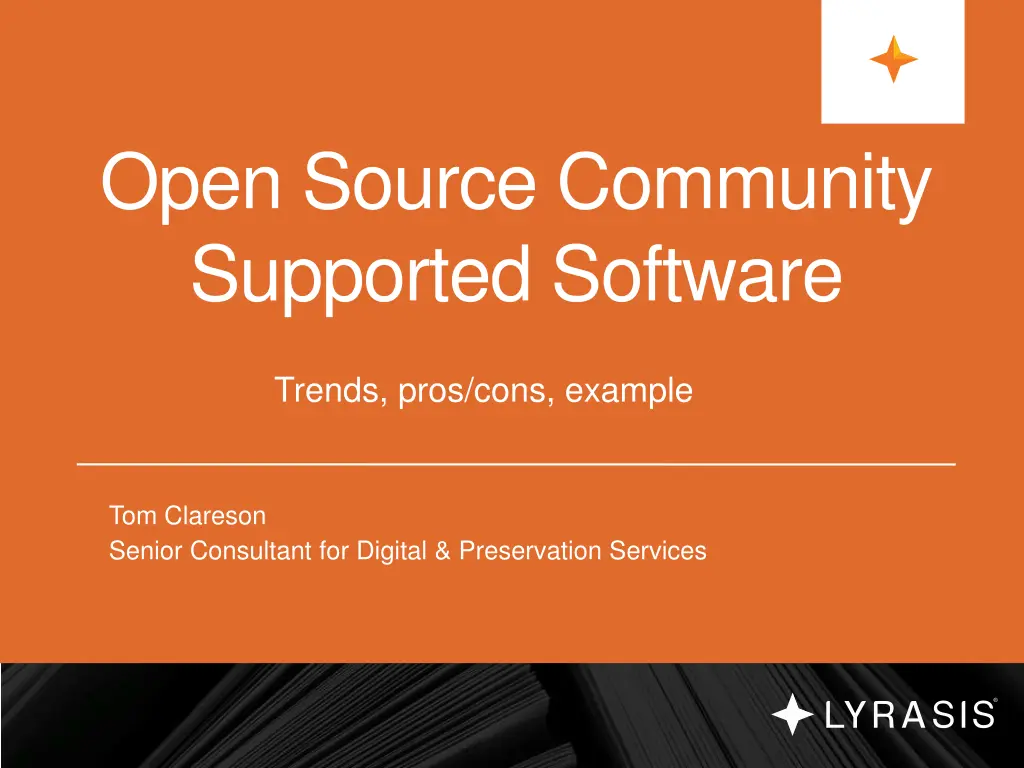 open source community supported software