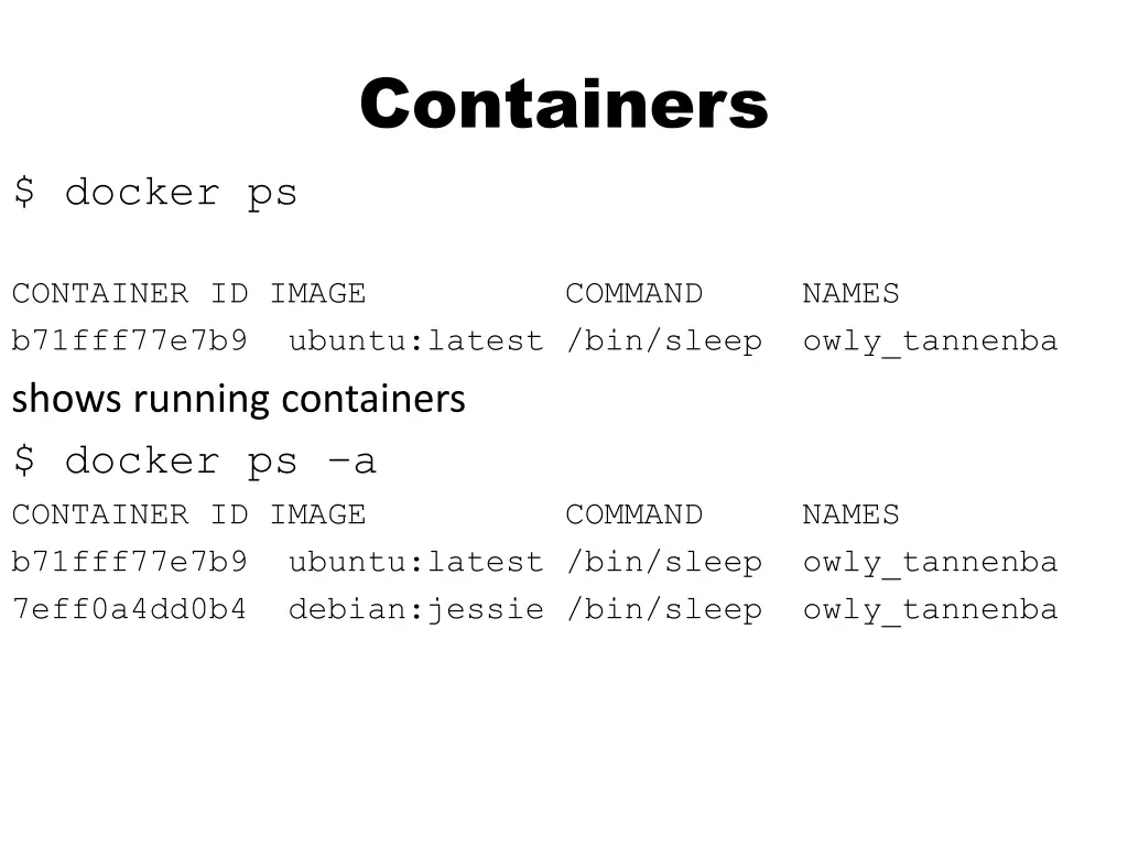 containers