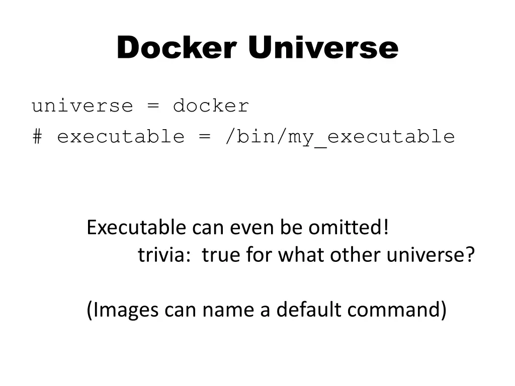 docker universe 2