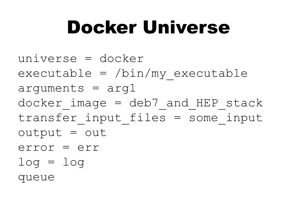 docker universe