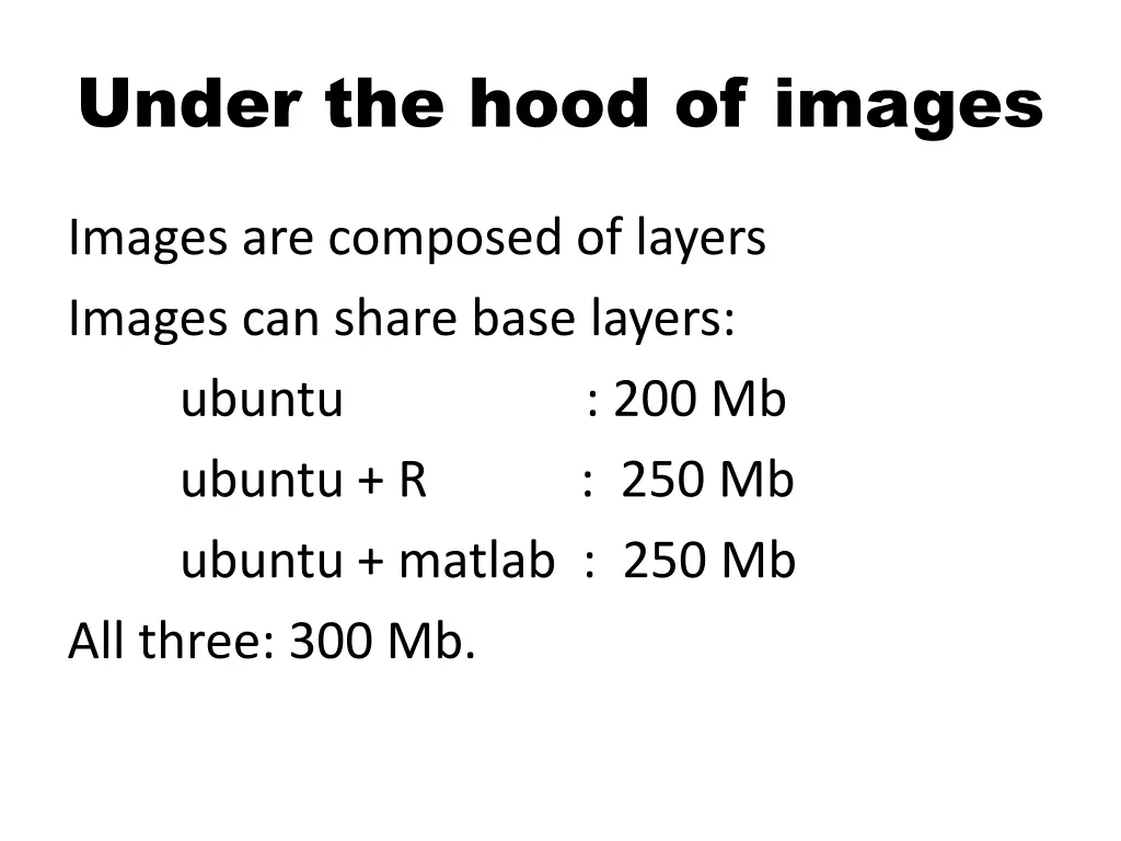 under the hood of images